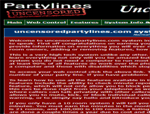 Tablet Screenshot of lineowners.uncensoredpartylines.com